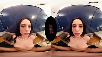 Baking Sweet Buns - Pornstar Mia Trejsi in Red Lingerie Kitchen Sex VR